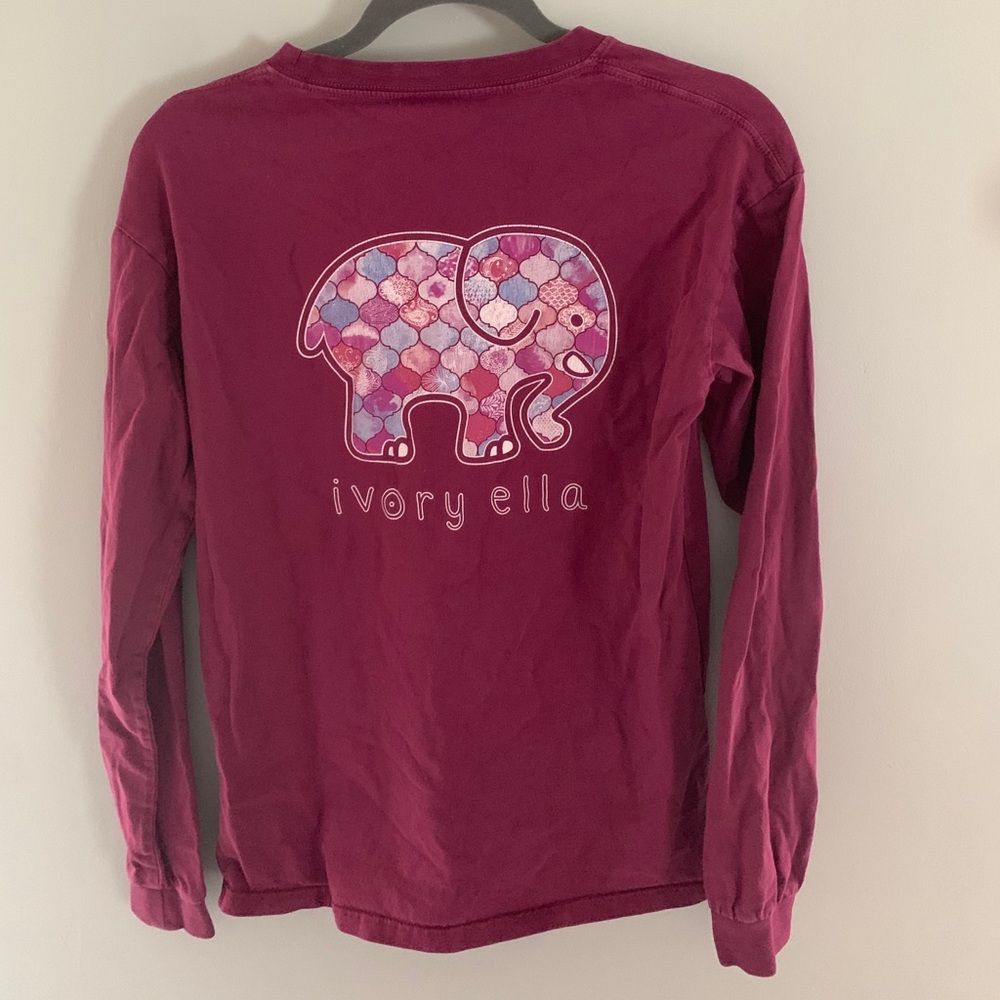 Long sleeve Ivory Ella Pocket tshirt